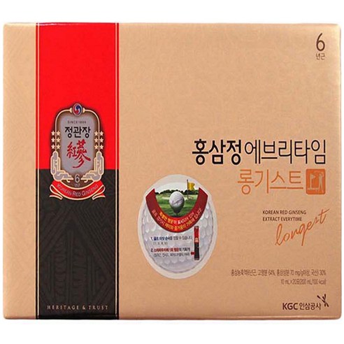 정관장 홍삼정 에브리타임 롱기스트 + 쇼핑백, 200ml, 5세트