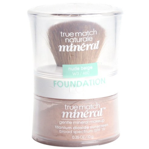 L''Oreal Paris Cosmet 트루 매치 루즈 파우더 미네랄 파운데이션 10g, Nude Beige, 1개