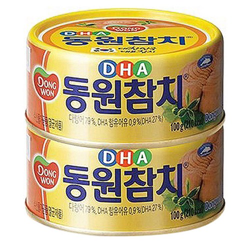 동원 동원참치 디에이치에이, 100g, 2개
