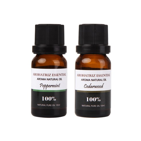 아로하트리즈 다용도오일, 페퍼민트 10ml,  시더우드 10ml, 1개