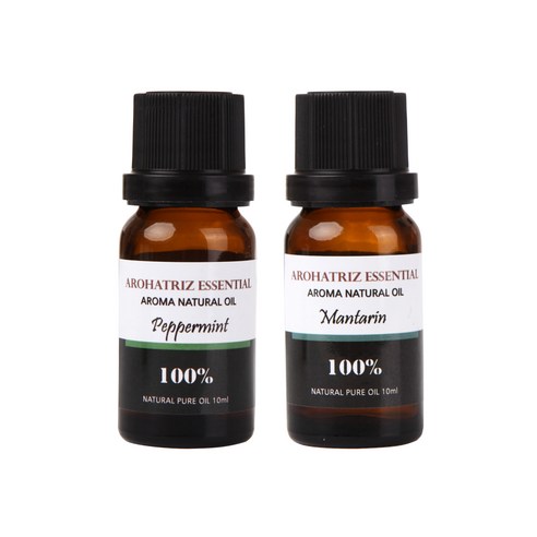 아로하트리즈 다용도오일, 페퍼민트 10ml,  만다린 10ml, 1개