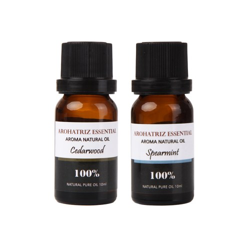 아로하트리즈 다용도오일, 시더우드 10ml,  스피아민트 10ml, 1개