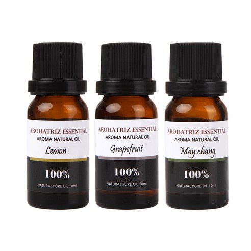 아로하트리즈 다용도오일, 레몬 10ml,  그레이프 프룻 10ml,  메이청 10ml, 1개