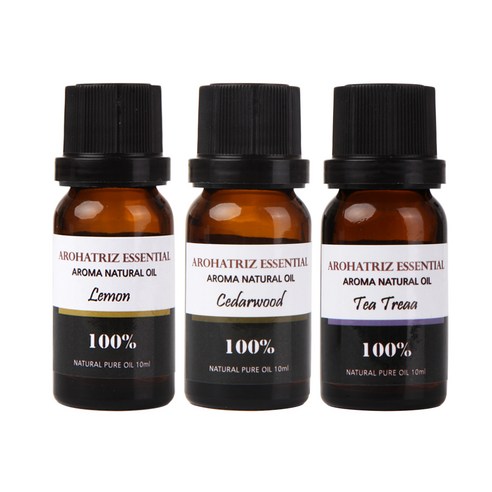 아로하트리즈 다용도오일, 레몬 10ml,  시더우드 10ml,  티트리 10ml, 1개