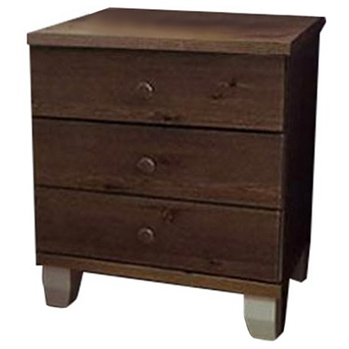 노아가구 단단 3단 협탁 서랍형, 옹이