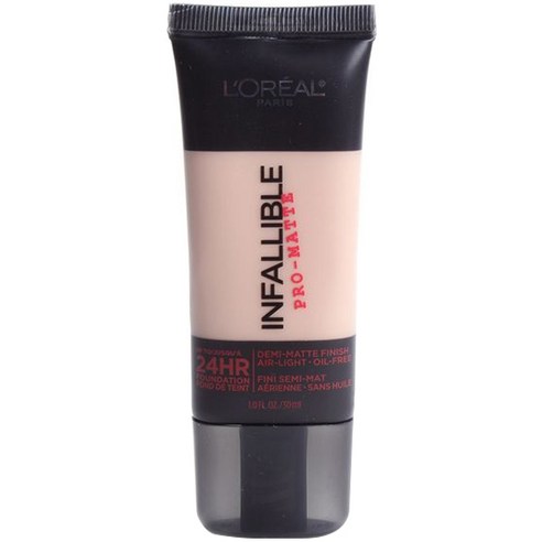L''Oreal 인팰러블 프로-매트 업 투 24HR 파운데이션 30ml, Shell Beige, 1개