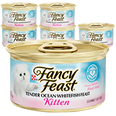 팬시피스트 키튼 텐더 흰살생선 고양이 주식캔, 기타생선, 85g, 6개
