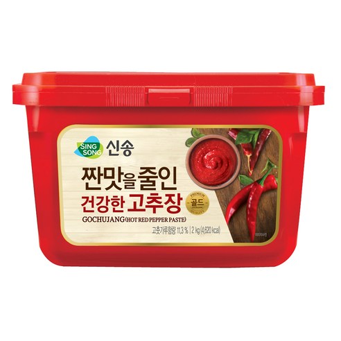짠맛줄인 건강한 고추장, 2kg, 1개