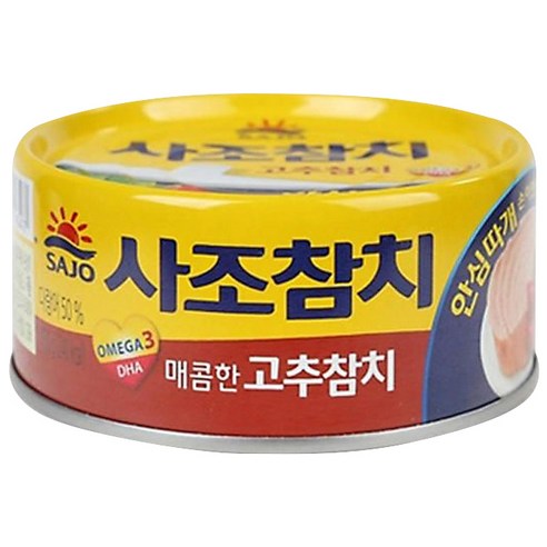 사조참치 매콤한 고추참치 통조림 안심따개, 150g, 1개