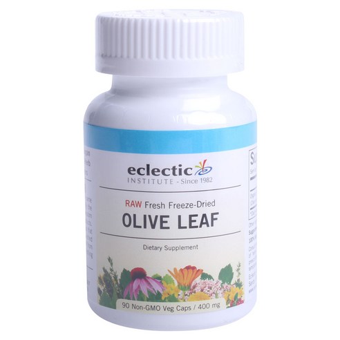 에클렉틱인스티튜트 로우 프레시 프리즈 드라이드 올리브 리프 400mg Non-GMO 베지 캡, 90개입, 1개