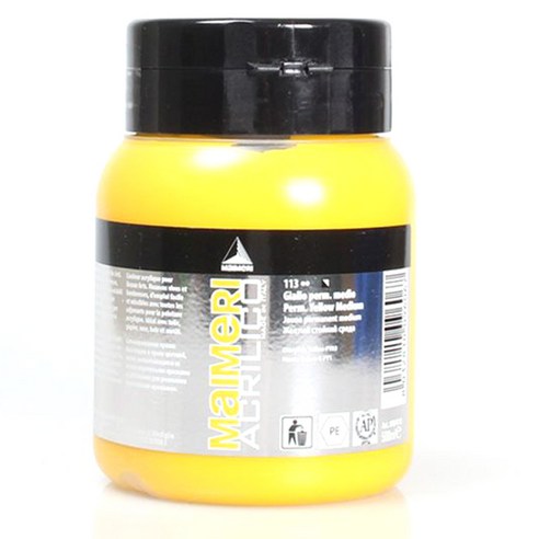 마이메리 아크릴리코 500ml 낱색 아크릴물감, 113 AM PERM YELLOW MED, 1개