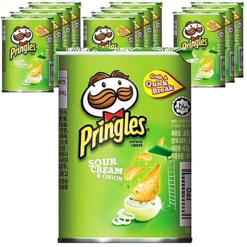 프링글스 양파맛, 47g, 12개