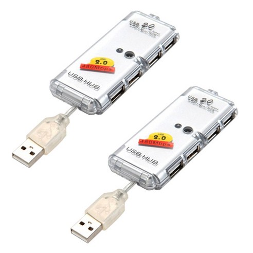 넥스트 USB 2.0 4포트 무전원 허브 NEXT-204UH, 2개