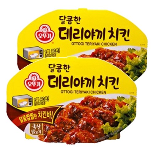 오뚜기 달콤한 데리야끼치킨, 180g, 2개