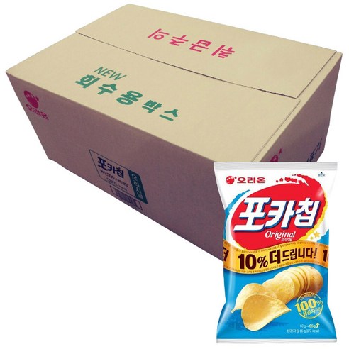 오리온 포카칩 오리지널, 66g, 20개