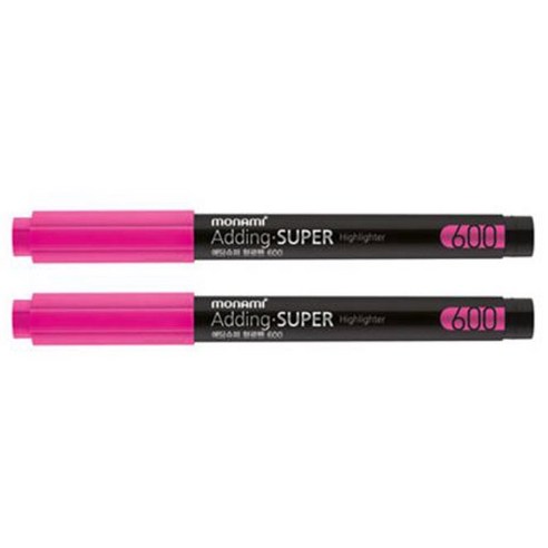 모나미 에딩슈퍼 형광펜 600 핑크는 고품질의 형광펜으로 많은 평가와 할인가격으로 인기입니다.