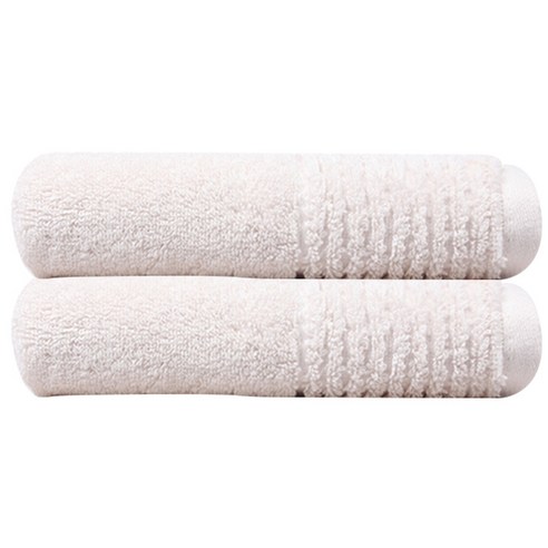 송월타월 럭셔리 세면타월 170g 30수 코마사, 아이보리, 2개