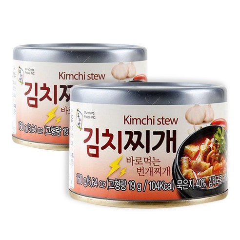 두레방 바로먹는 김치찌개, 160g, 2개