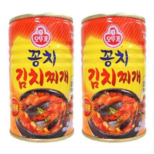 오뚜기 꽁치 김치찌개 통조림, 400g, 2개