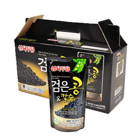 삼육두유 검은콩 앤 칼슘 파우치 20p, 190ml, 1박스
