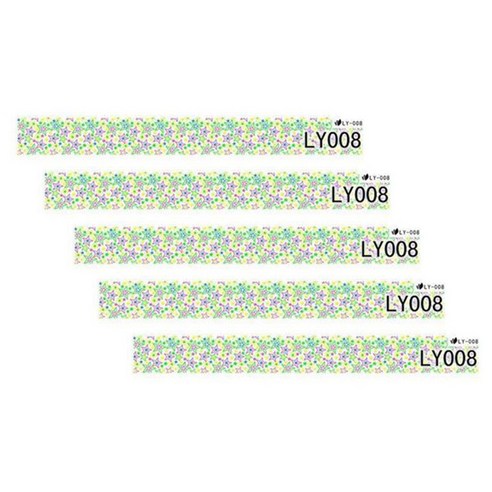 카카스 형광 네일스티커, LY-008, 5개