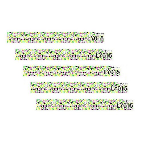 카카스 형광 네일스티커, LY-015, 5개