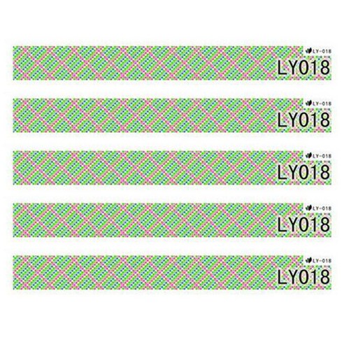 카카스 형광 네일스티커, LY-018, 5개