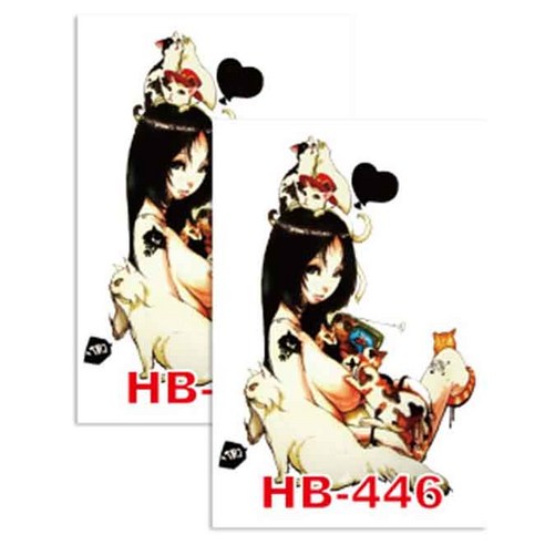 허니걸 타투 타투스티커 2개, HB-446