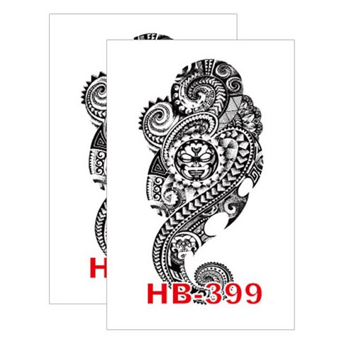 허니걸 타투 타투스티커 2개, HB-399