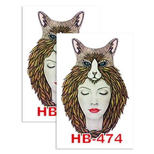 허니걸 타투 타투스티커 2개, HB-474