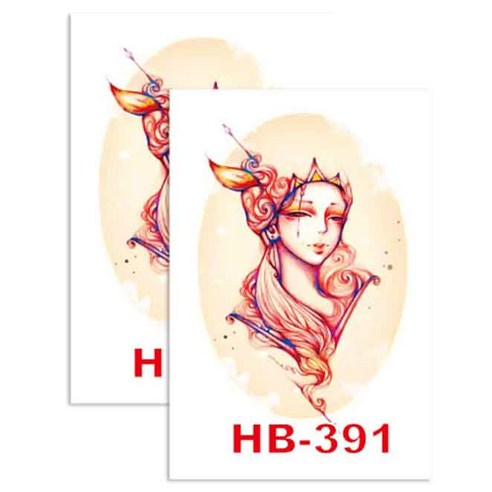 허니걸 타투 타투스티커2개, 2개, HB-391