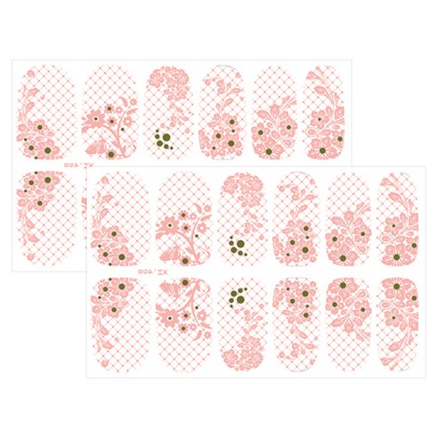 허니걸 네일패치, 2개, XH-498