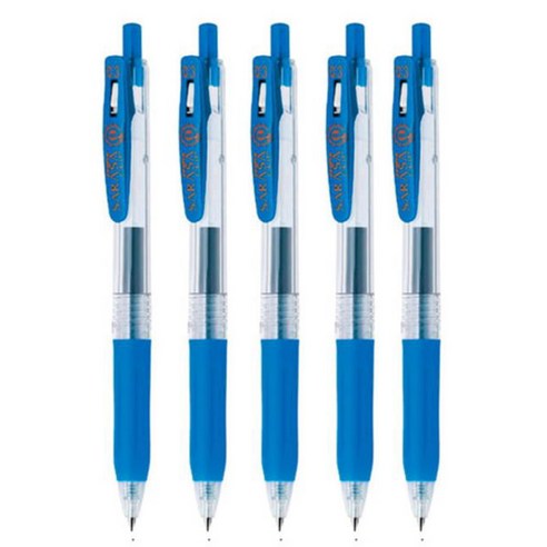 제브라 사라사 클립 볼펜 0.3mm JJH15, 코발트블루, 5개