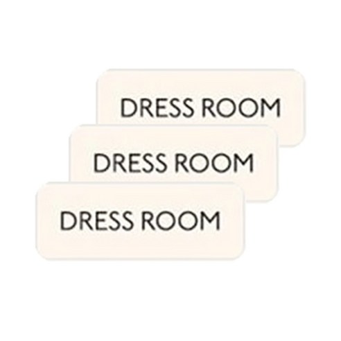 [더하기] 도어사인 - DRESS ROOM, 아이보리, 3개