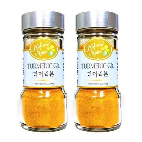 내츄럴스파이스 터머릭 분말, 50g, 2개