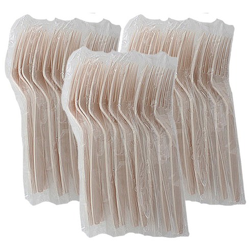 티나피크닉 개별포장 일회용 포크, 10개입, 3세트