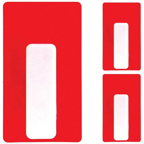 엘머스 컴팩트 다용도걸이, 레드, 3개