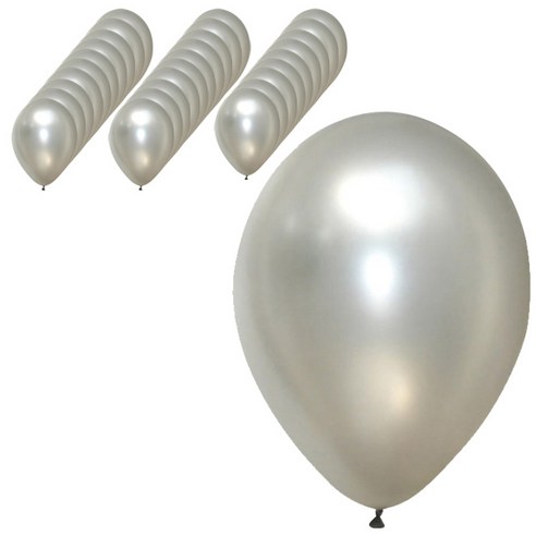 파티팡 라운드 30cm 풍선 10개입, 펄 실버, 3세트