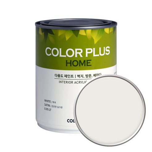 노루페인트 컬러플러스 홈 페인트, 무드화이트, 1개, 1L