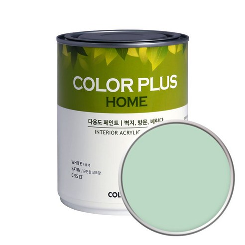 노루페인트 컬러플러스 홈 페인트 1L, 페리도트, 1개