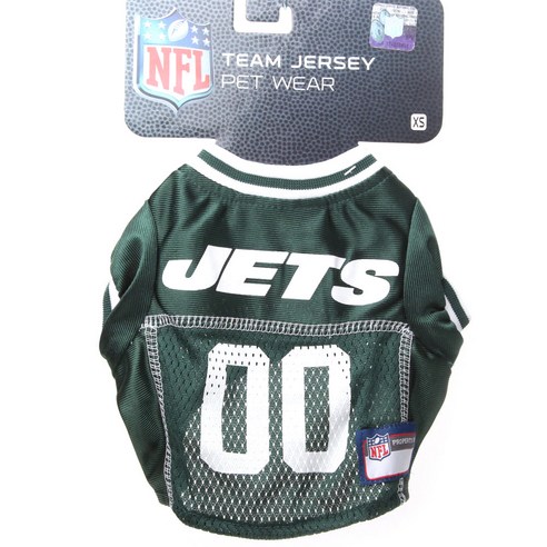펫츠퍼스트 NFL 팀 저지 펫 웨어 애견 티셔츠, New York Jets