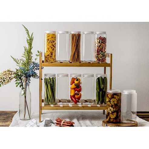 실리쿡 사각1호 10개 + 롱트레이 대 세트로 주방 정리의 필수품을 완성하세요.