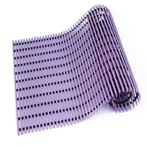 월광매트 튜브형 미끄럼방지매트 90 x 150 cm, 보라색, 1개