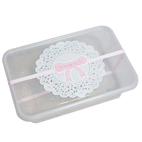 황씨네도시락 PP내열 1칸 일회용도시락, 2개, 본체 4p + 뚜껑 4p