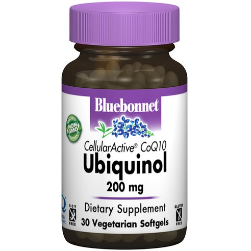 Bluebonnet CoQ10 유비퀴놀 200 mg 베지테리안 소프트젤, 1개, 30정