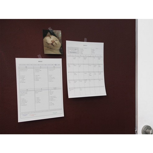 시간 관리를 효과적으로 관리하고 생산성을 향상시키는 데얼스 스케줄러 A4