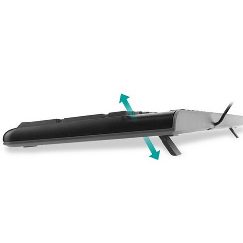 로지텍 USB 유선 키보드 K120 - 편안한 타이핑과 다양한 기능을 제공하는 인체공학적 디자인