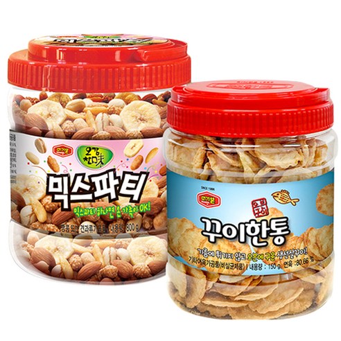 머거본 꾸이한통 어포스낵 150g + 믹스파티 믹스넛 800g 대용량 2종 세트, 1세트