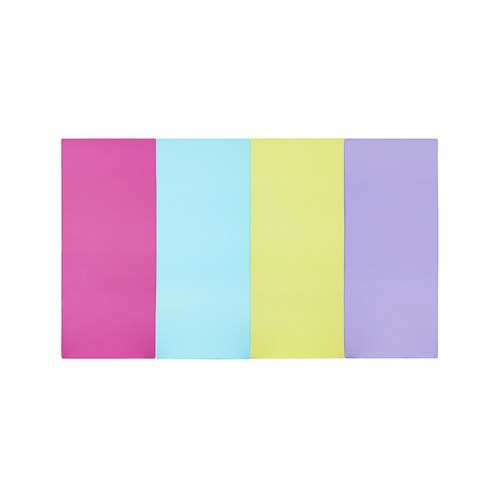 퍼니존 퍼니테라피 유아 폴더매트 핫핑크 비비드 시리즈2, 핫핑크 + 스카이블루 + 피스타치오 + 바이올렛