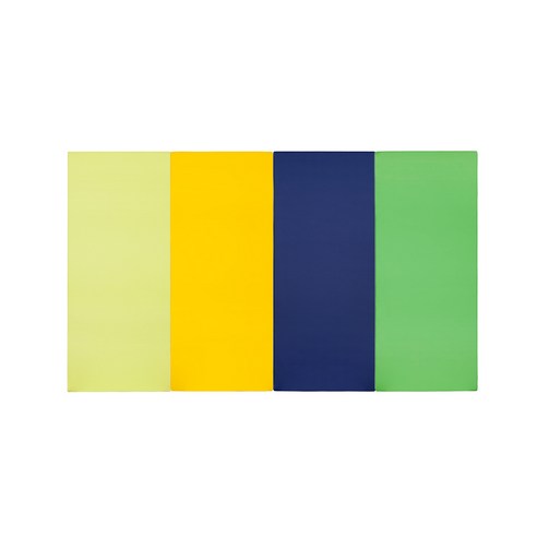 퍼니존 퍼니테라피 유아 폴더매트 피스타치오 비비드 시리즈 2, 피스타치오 + 옐로우 + 블루 + 그린